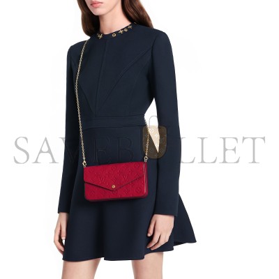 LOUIS VUITTON FÉLICIE POCHETTE M63700 (21*12*3cm)